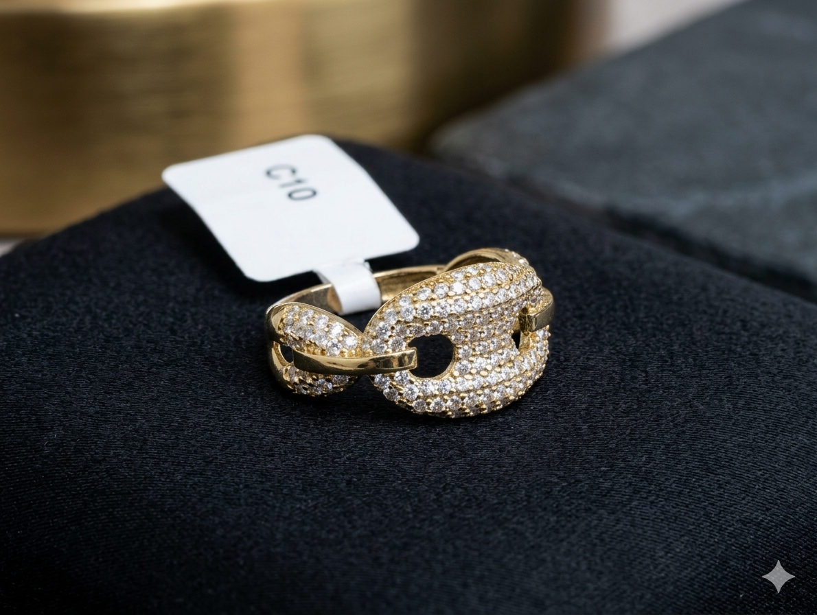 Hermoso anillo 10 kt