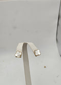 Aretes 10 kt madre perla