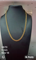 Cadena size 18 oro 10k