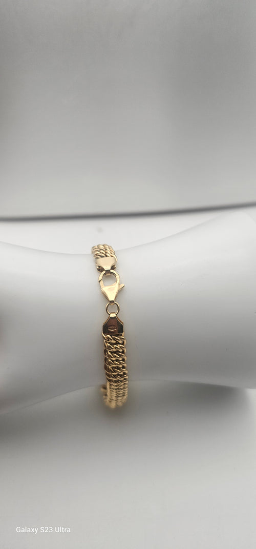 10K Cuban Link Gold Bracelet – 7 Inch Wide Chain