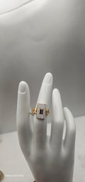 10KT Gold Monaco Style Ring – Size 7.2