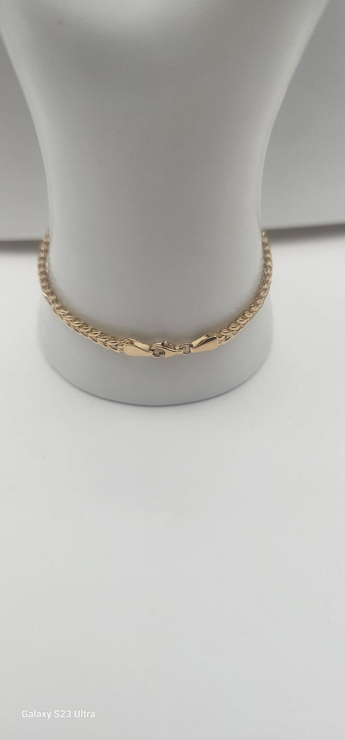 10K Gold Butterfly Charm Bracelet