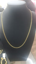 Hermosa cadena 10 kt zize 20 por 3.3 mm