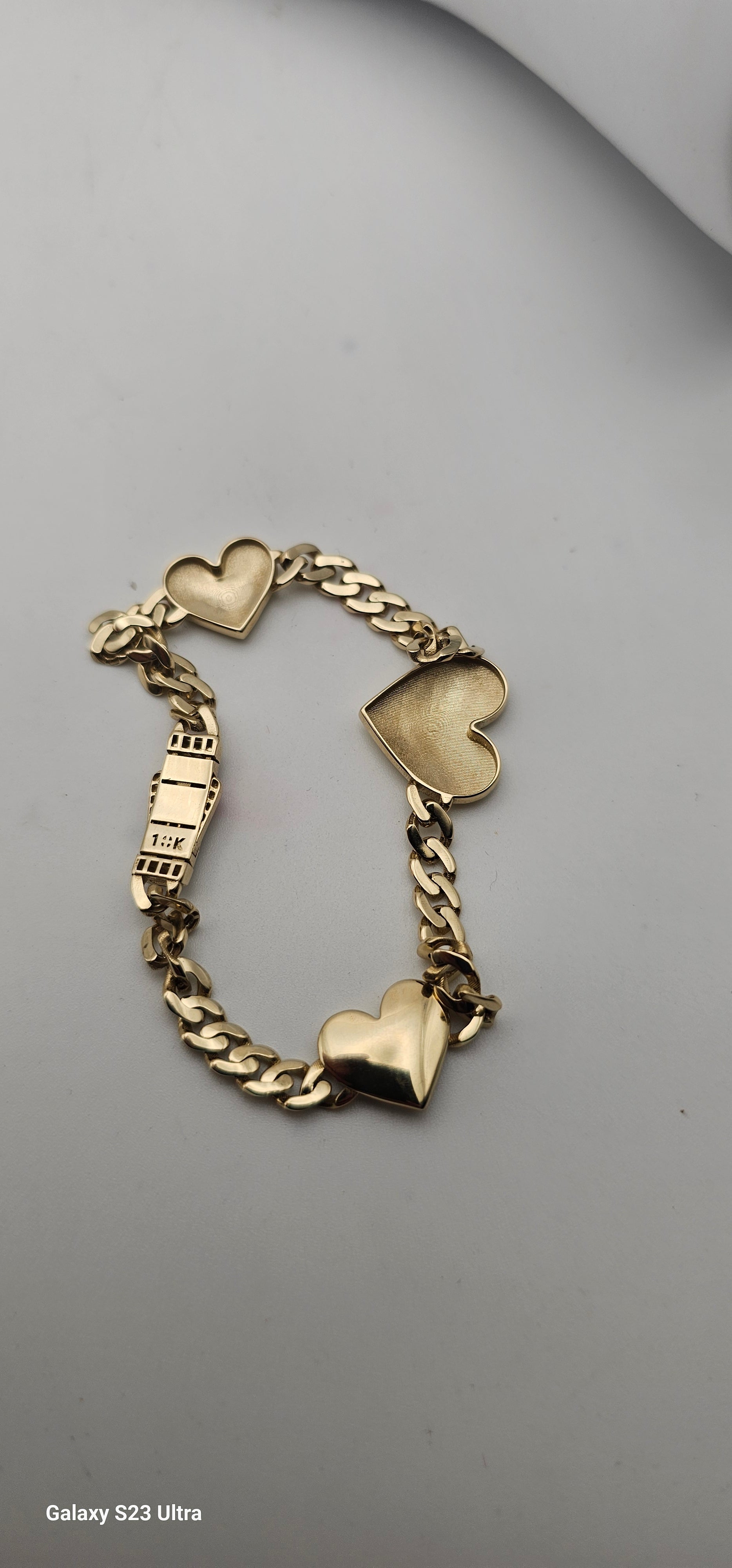 Handle with heart Monaco style 10 KT