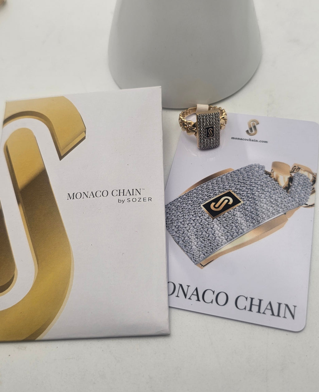 10KT Gold Monaco Style Ring – Size 7.2